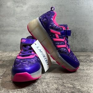 LaFreddy Light Up Skate Sneaker Purple/Pink sz 3.5